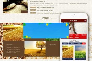 织梦dedecms谷类大米农作物农业公司网站模板(带手机移动端)