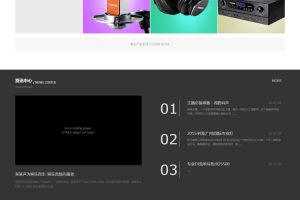 织梦dedecms娱乐多媒体音频设备企业网站模板
