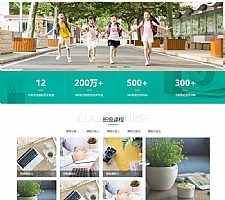 (自适应手机版)响应式中小学早教教育机构类网站源码 HTML5教育培训机构网站织梦模板