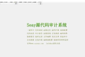 【去马修复版】SEAY代码审计系统源码独家去除后门/排门-ss