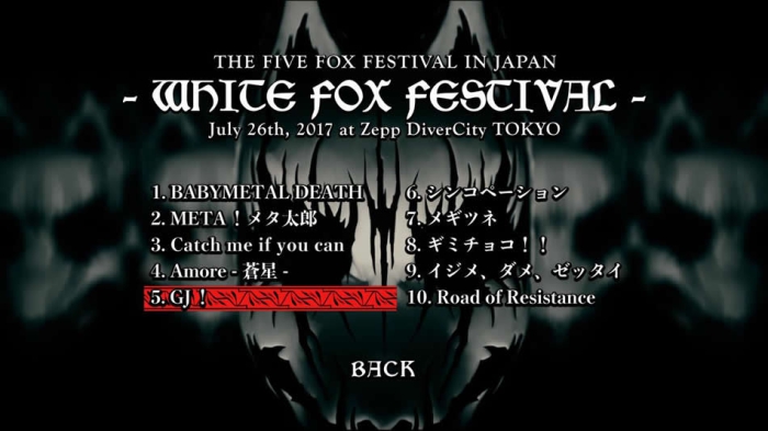 BD日本演唱会][Babymetal The Fox Festivals In Japan 2017 日本演唱会