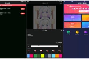 [Android]《字说视频字幕动画 音视频拼接提取 多种风格 超多功能》[百度网盘]